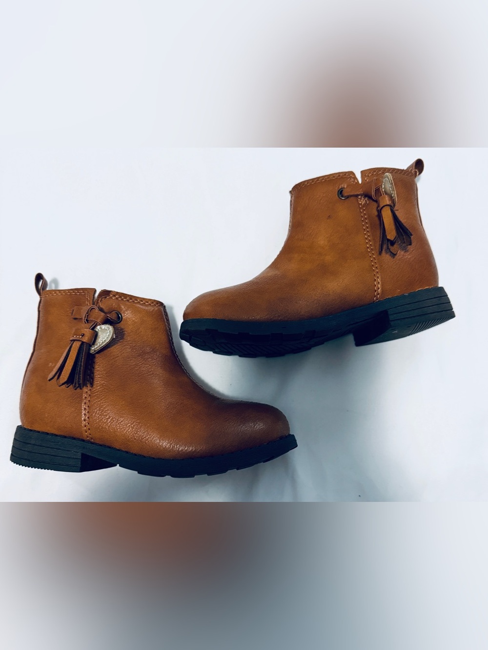 Girls ankle brown boots size 8